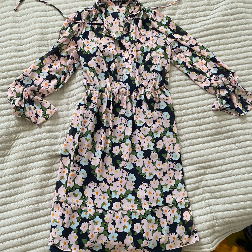 J Crew floral dress 2 size like new